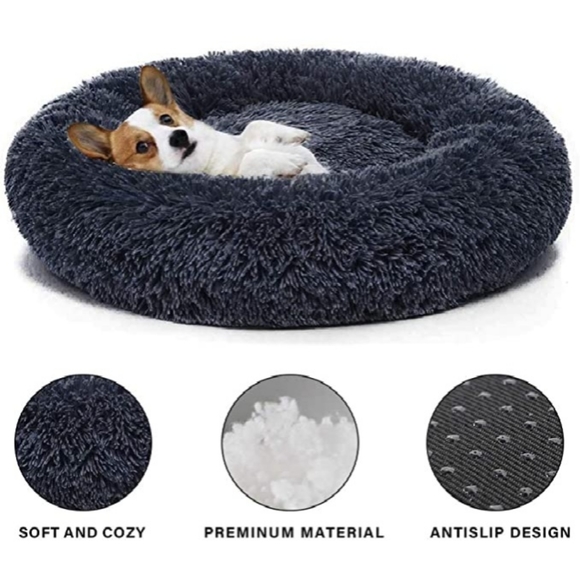 NEW Fancy Deli Ortho 28" PINK Cat/Dog Donut Bed - Picture 6 of 8